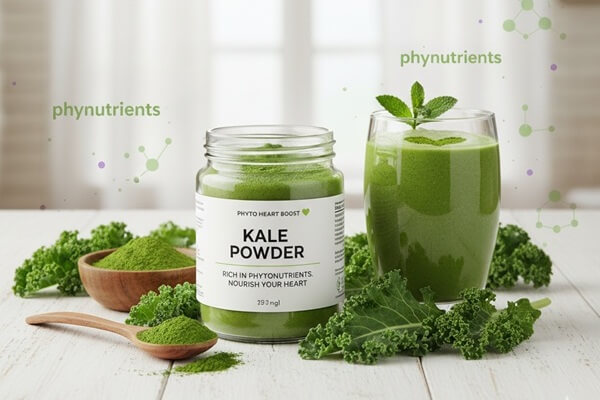 Kale Powder อุดมไปด้วยไฟโตนิวเทรียนท์ (Phytonutrient) บำรุงหัวใจ